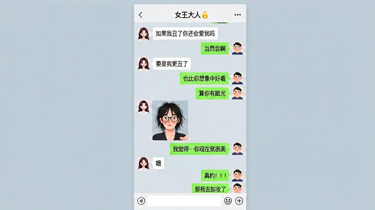我精心美颜了十五年，她说要去卸妆