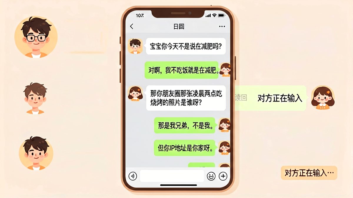 减肥男深夜被女友抓包吃烧烤，还嘴硬说是兄弟