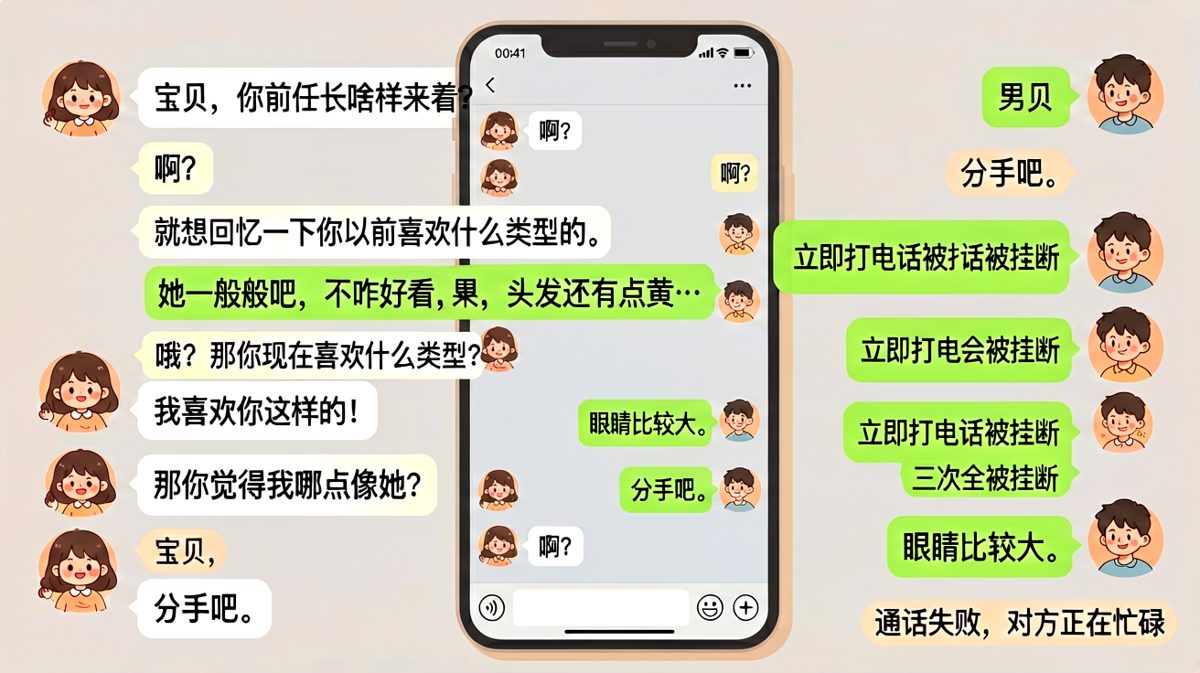 提起前任是送命题，多嘴两个字直接gg