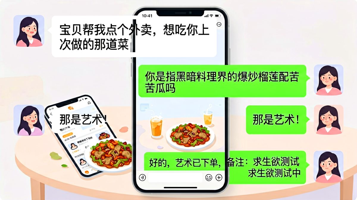 外卖点的不是菜是胆量
