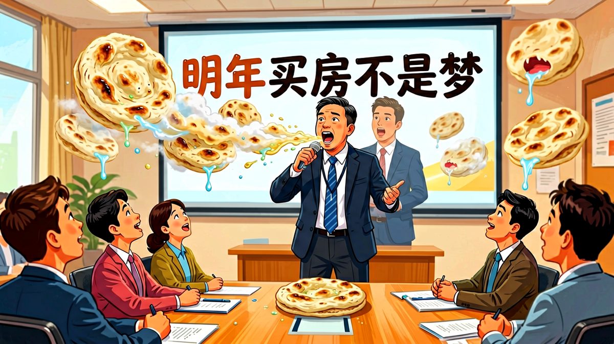 领导画饼现场：饼太大，噎住了