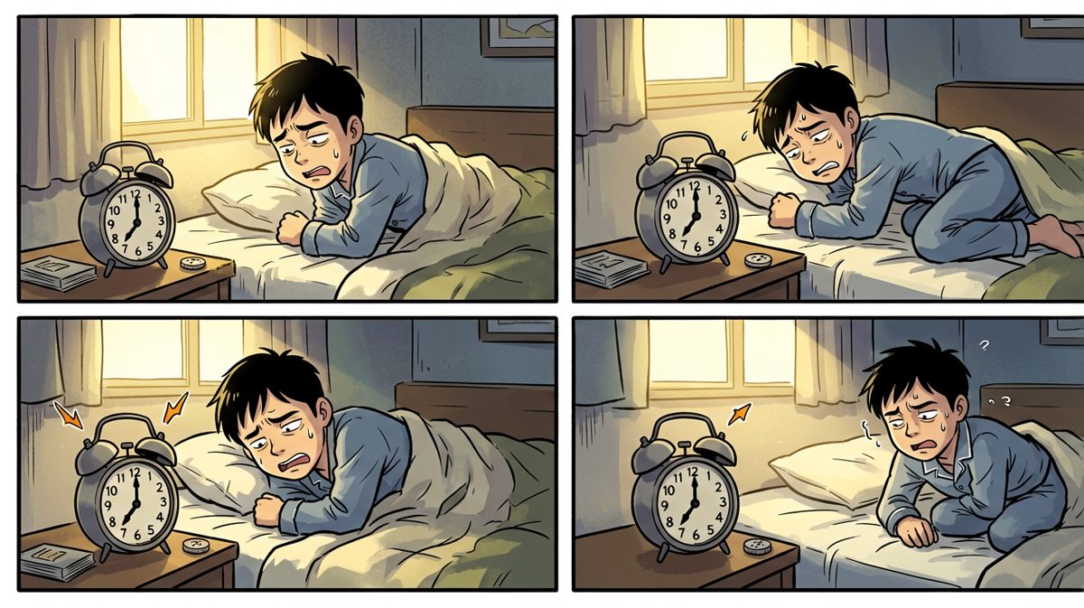 闹钟响了，不想起但得起