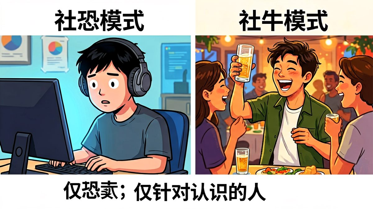 社恐和社牛，我全都要