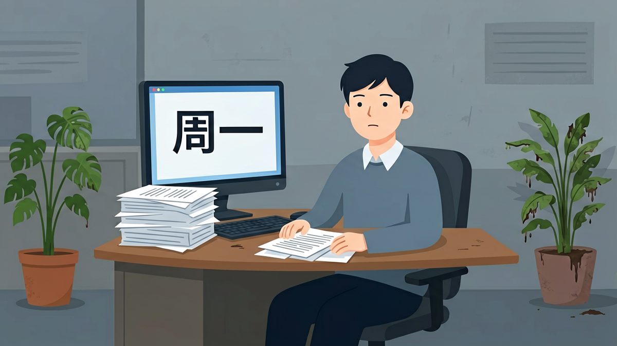 周一的我，灵魂已被抽走