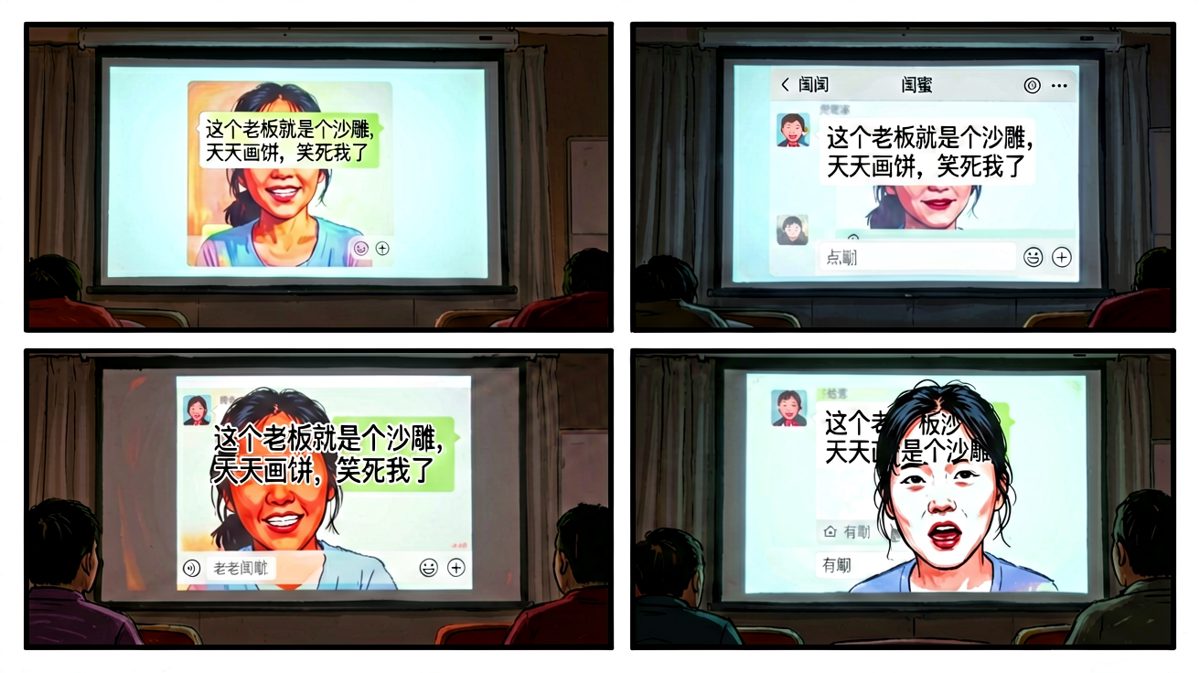 投影失控，私人吐槽全屏曝光