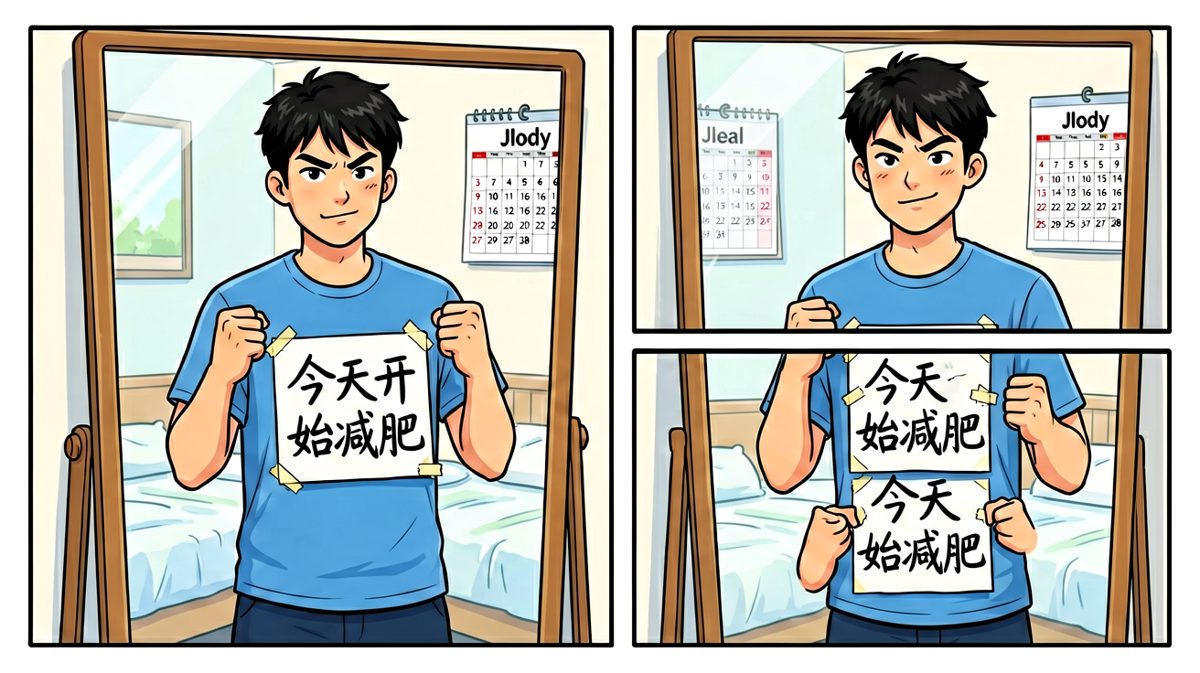 立誓减肥，信心满满