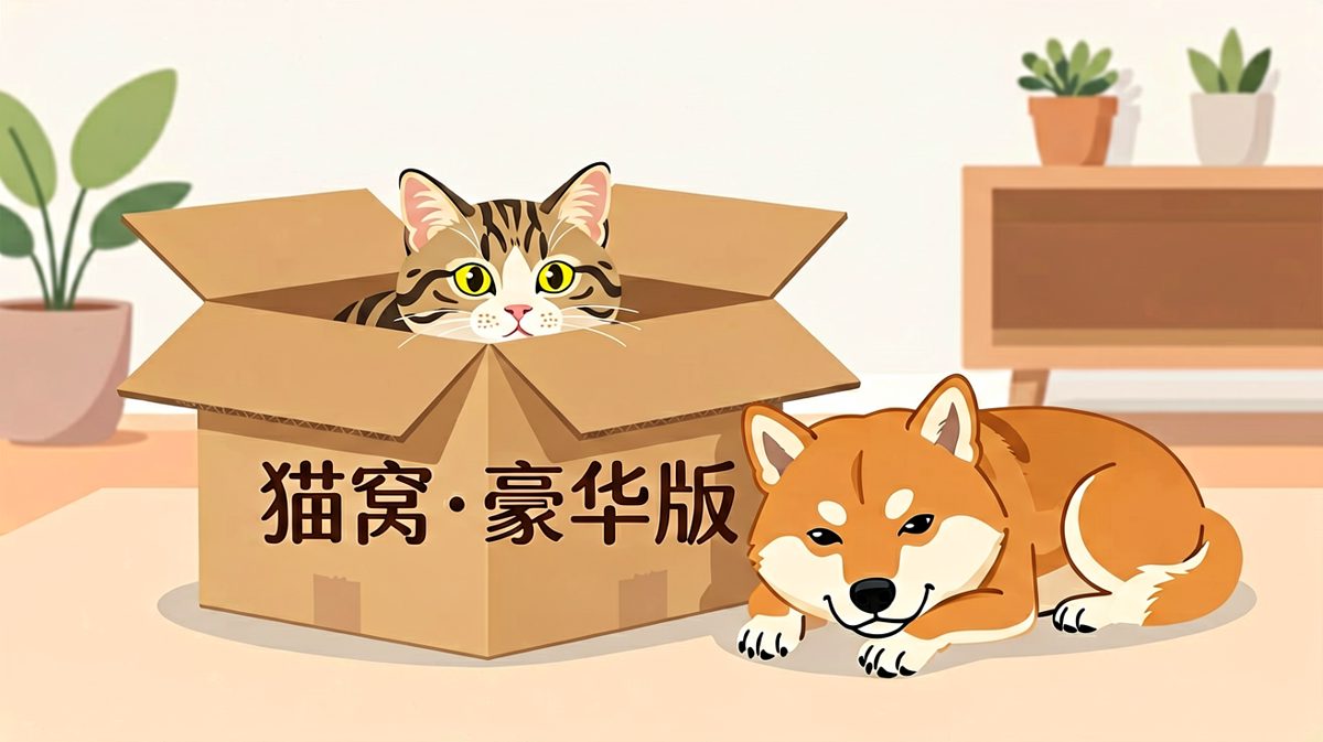 二十块的猫窝不如二十块的纸箱