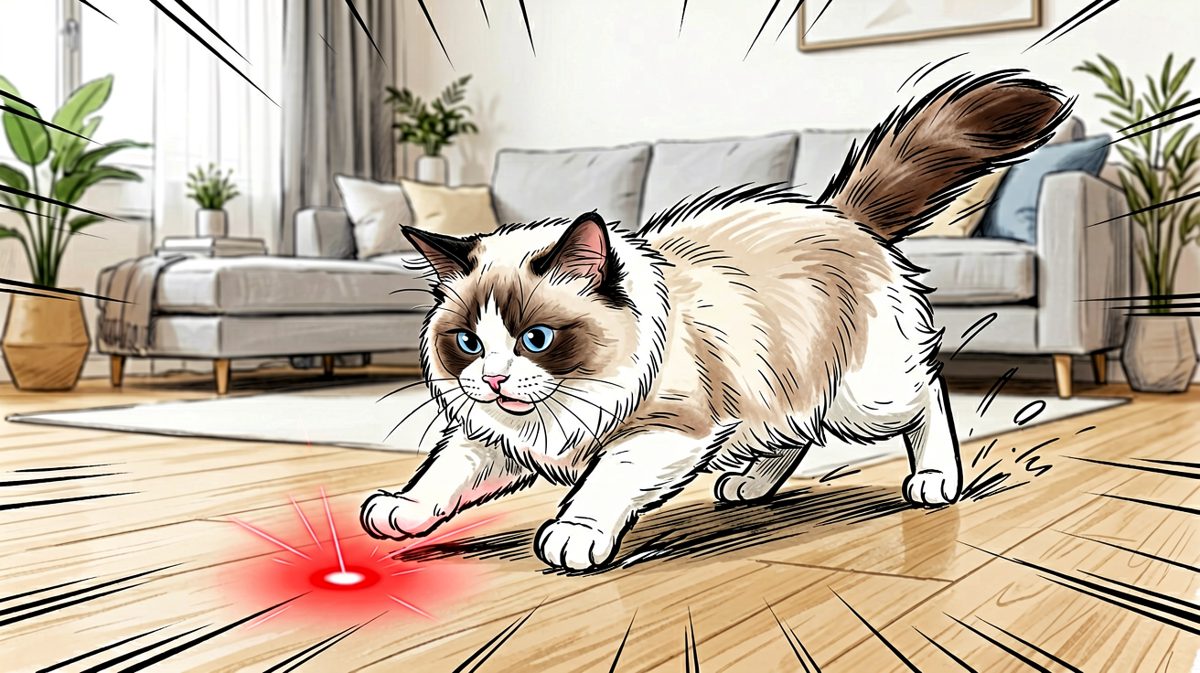 只要我够快，红点就追不上我——猫咪终其一生的追逐战