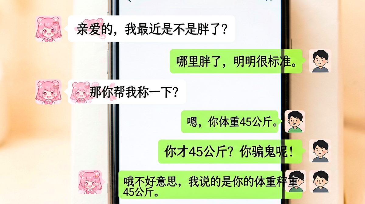 "你体重45公斤"的反杀，男生求生欲归零