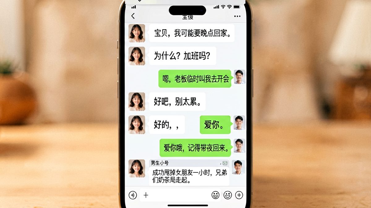 男朋友的小号朋友圈，让女生瞬间沉默