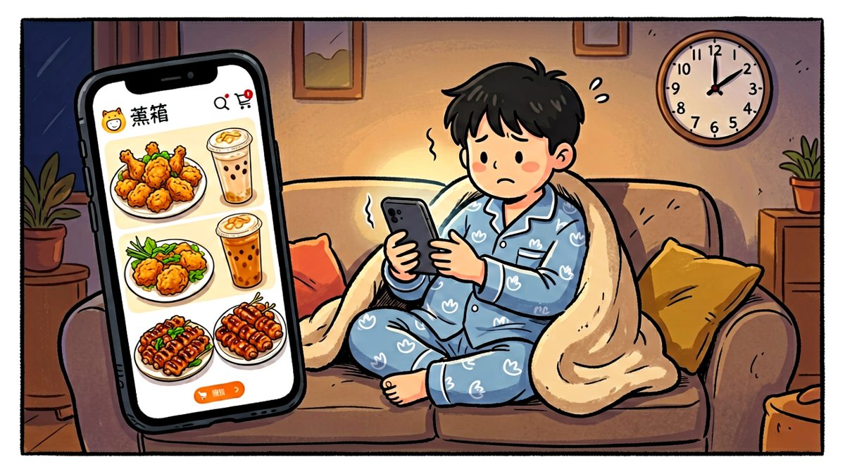 深夜十二点，肚子开始抗议