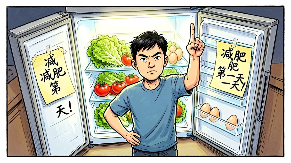打开冰箱，减肥大计正式开启