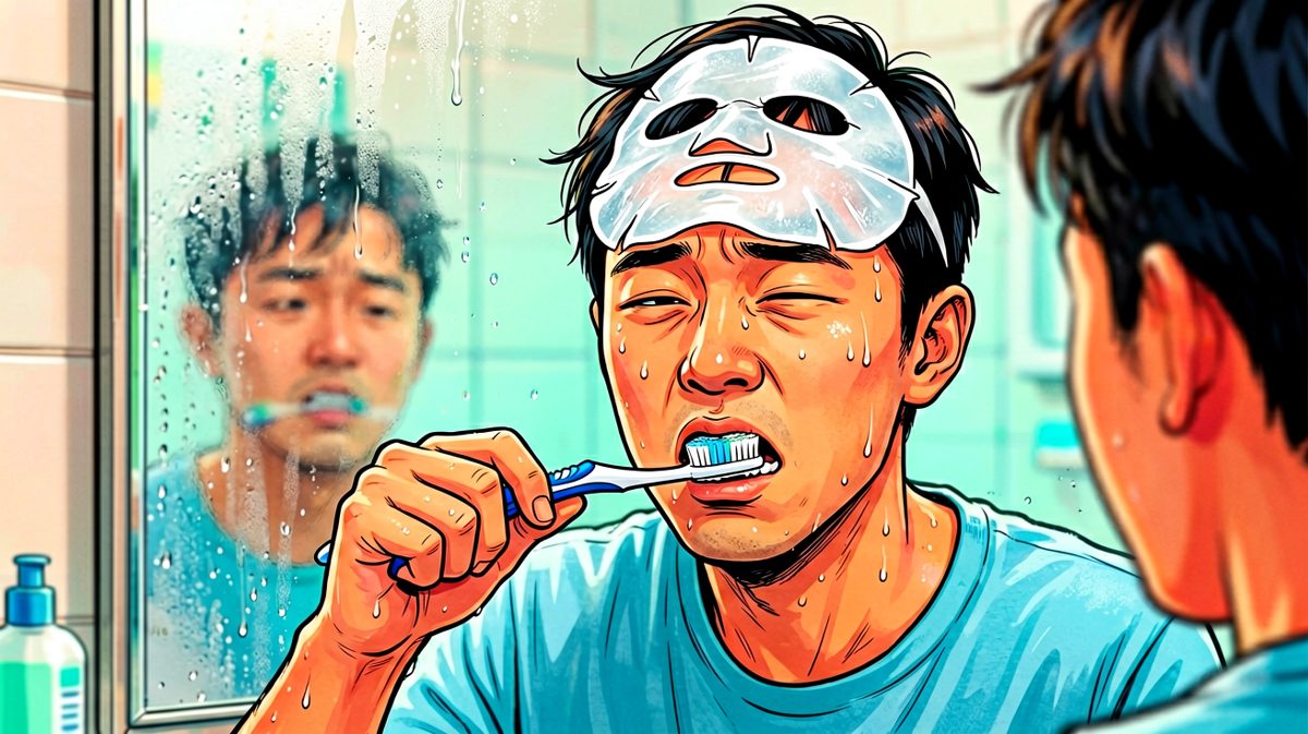 刷牙洗脸？不存在的，靠本能完成