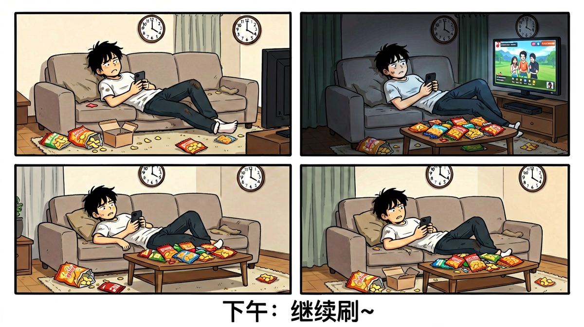 下午不知不觉就彻底摆烂了。