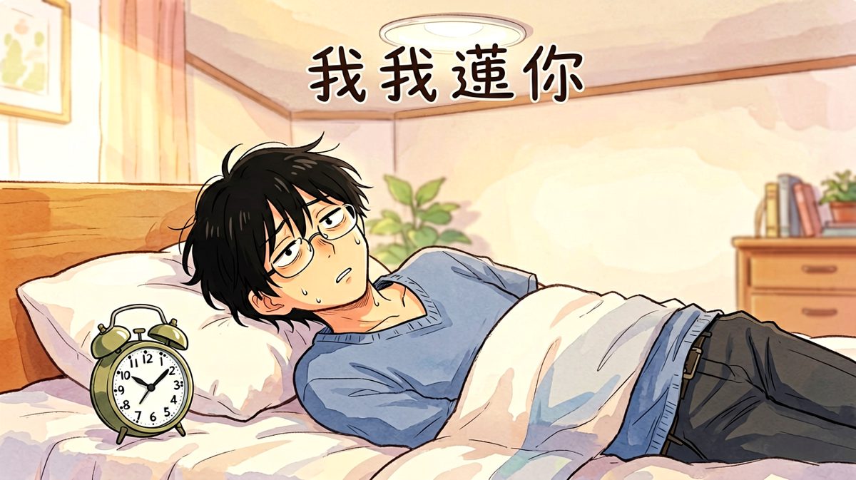 闹钟响起，灵魂还在床上挣扎