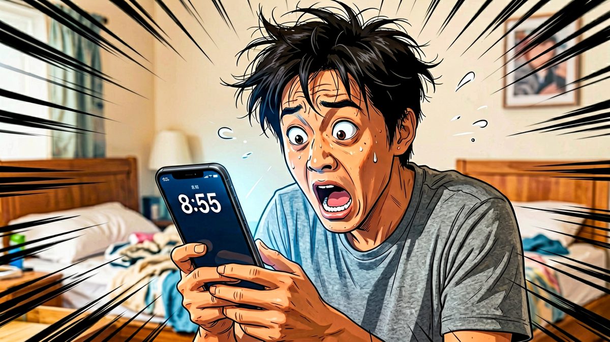 发现要迟到了！惊恐瞬间