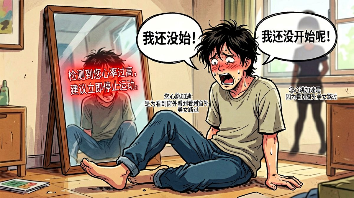 镜子再次神准预测，主角彻底崩溃，决定把镜子退货。