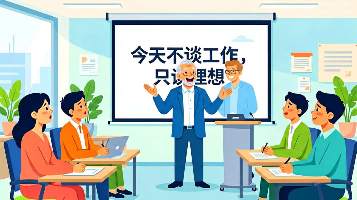 老板：今天不谈工作，只谈理想——结果开始谈理想了