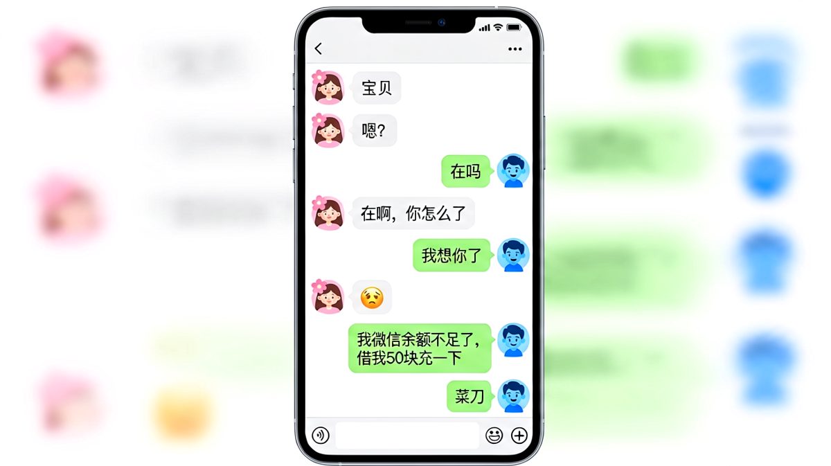 前面铺垫满分深情，最后一句露出真面目