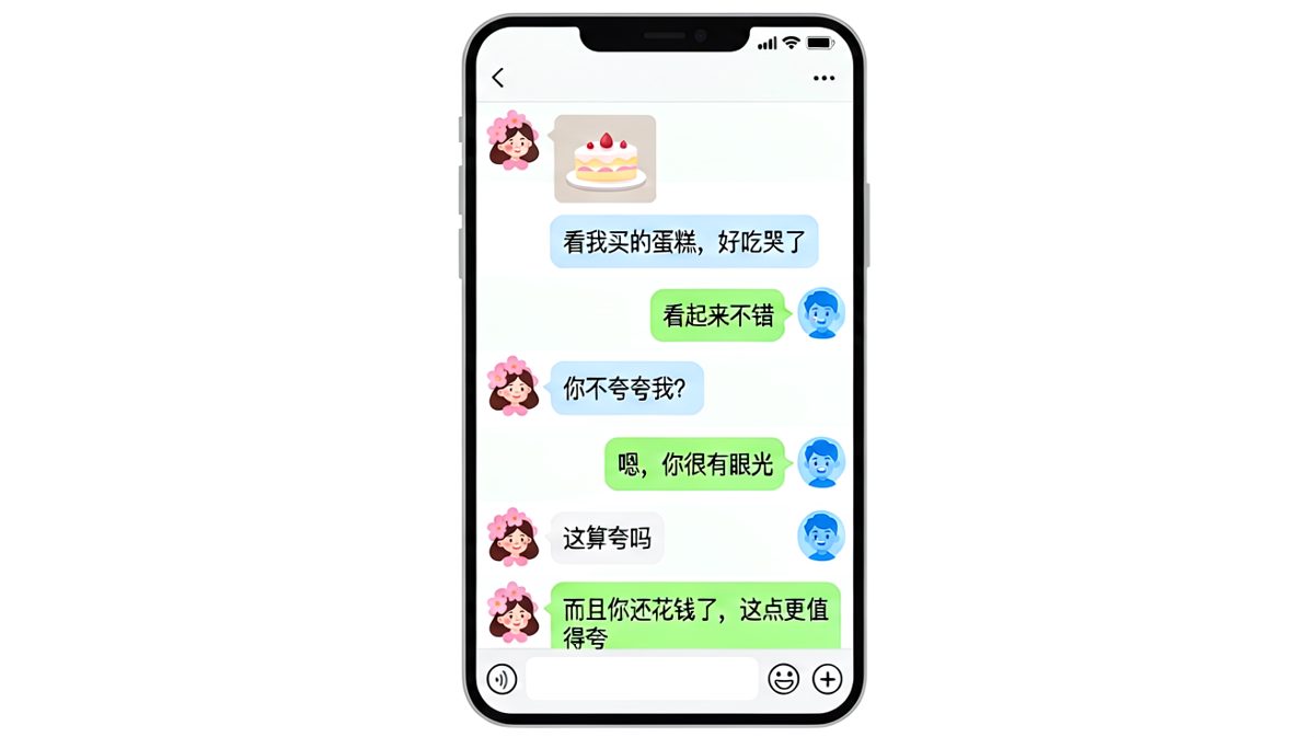 直男夸人主打一个实事求是，反而让人无言以对