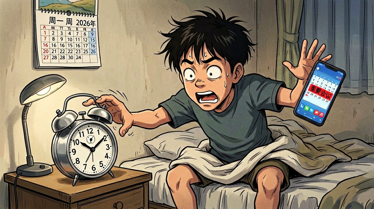猛然睁眼，发现已经迟到！