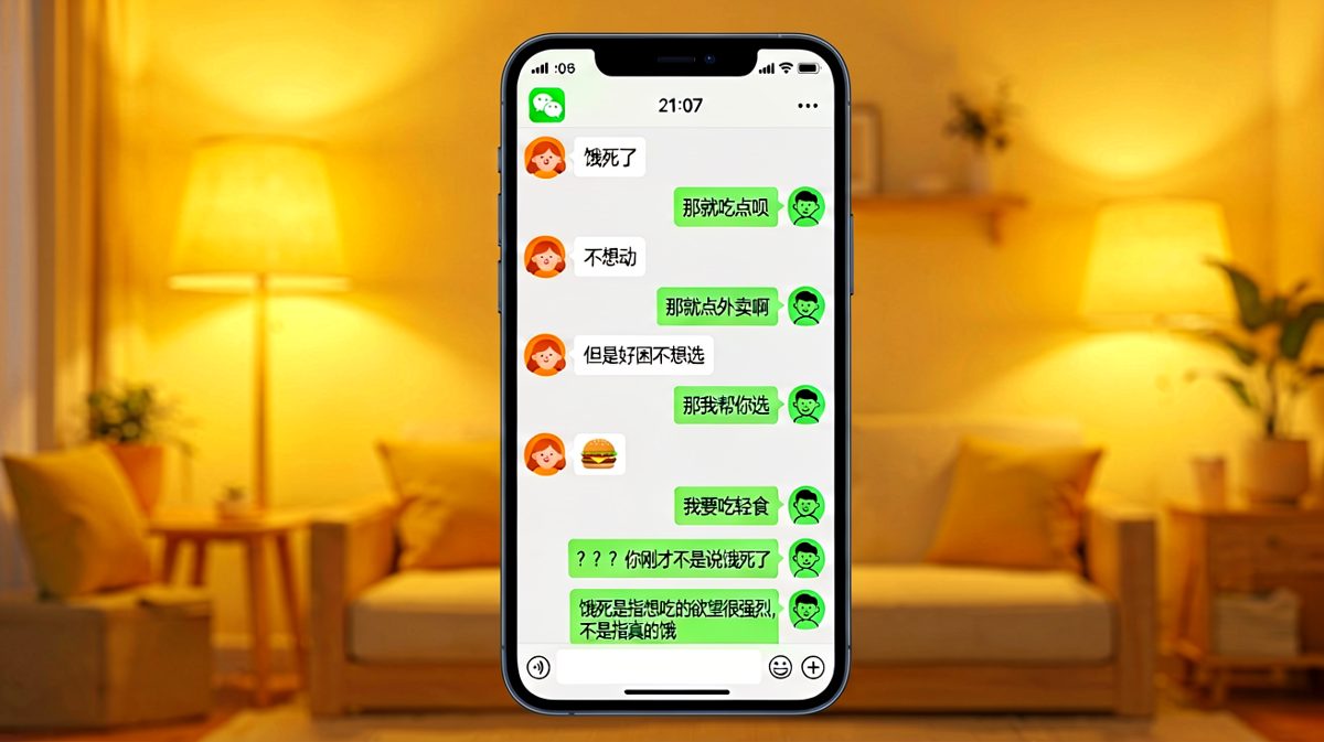 女生对'饿'的定义，和男生理解的完全是两个物种的语言。