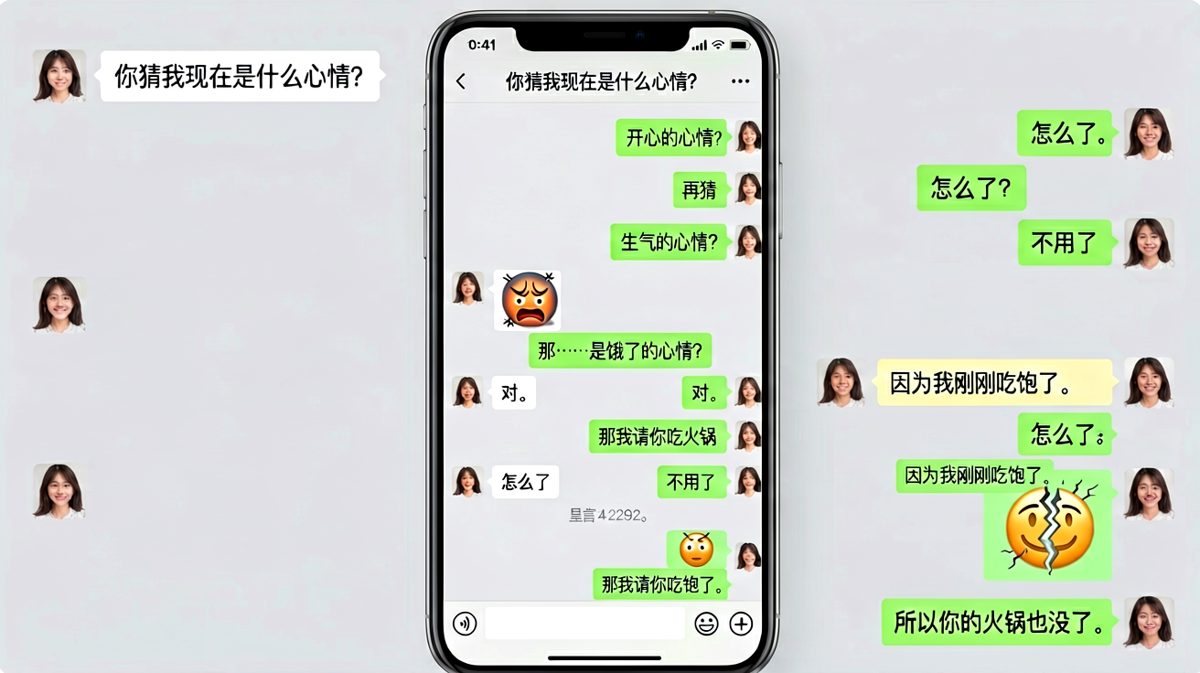 火锅诱惑失败现场，男生精心策划被一句话击碎