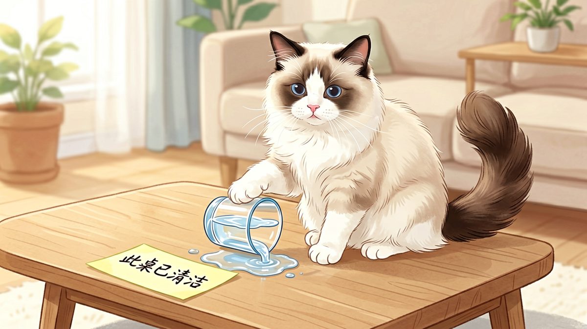 猫：水自己愿意下来的，不怪我