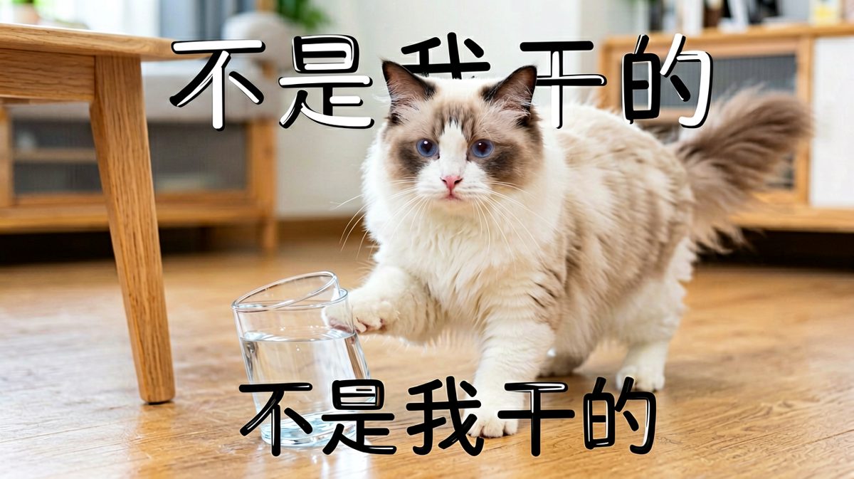 猫咪理直气壮：我只是想测试一下地球引力而已