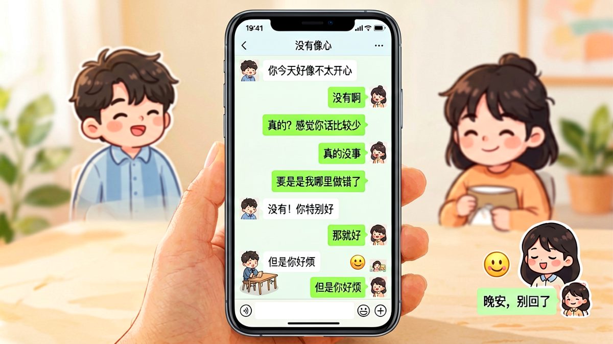 当你追问她怎么了，答案往往是'你好烦'