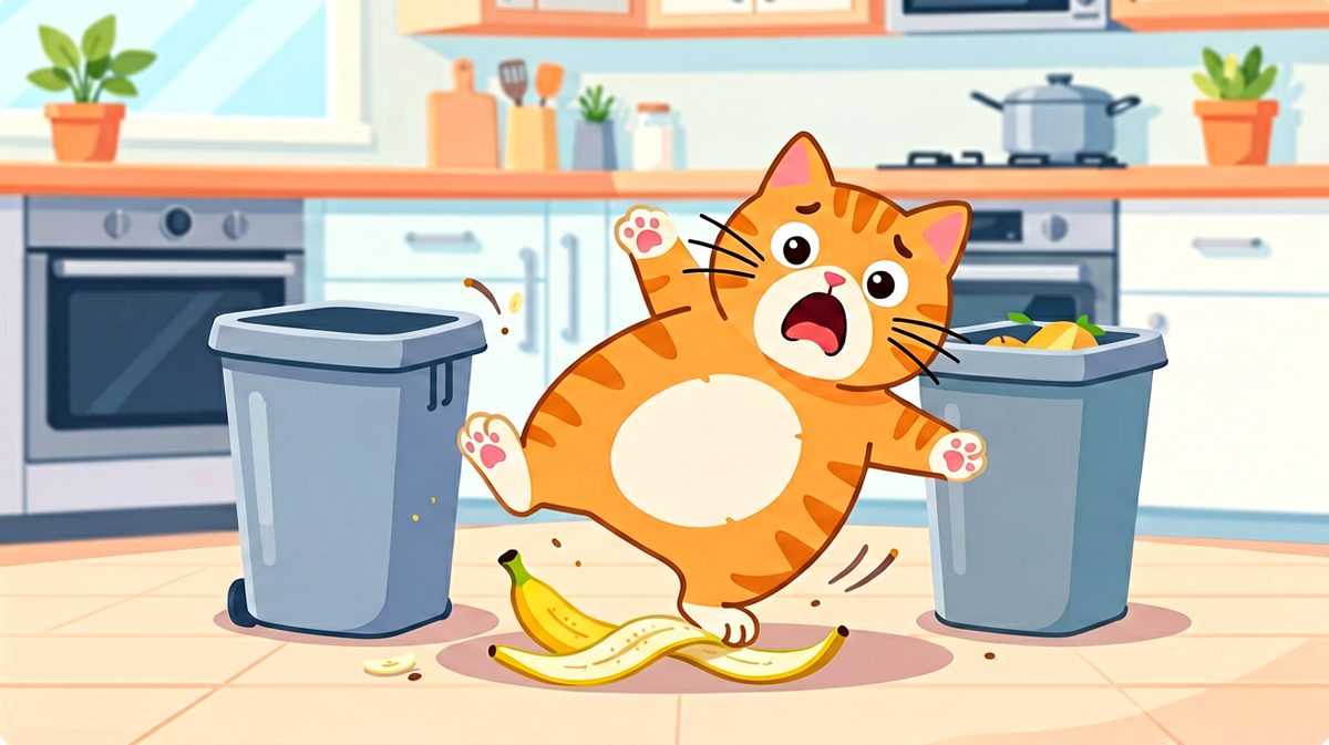 橘猫：我就想吃个鱼，怎么这么难！