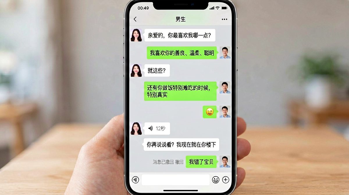 男生如实回答喜欢女生哪一点，结果被当场抓包