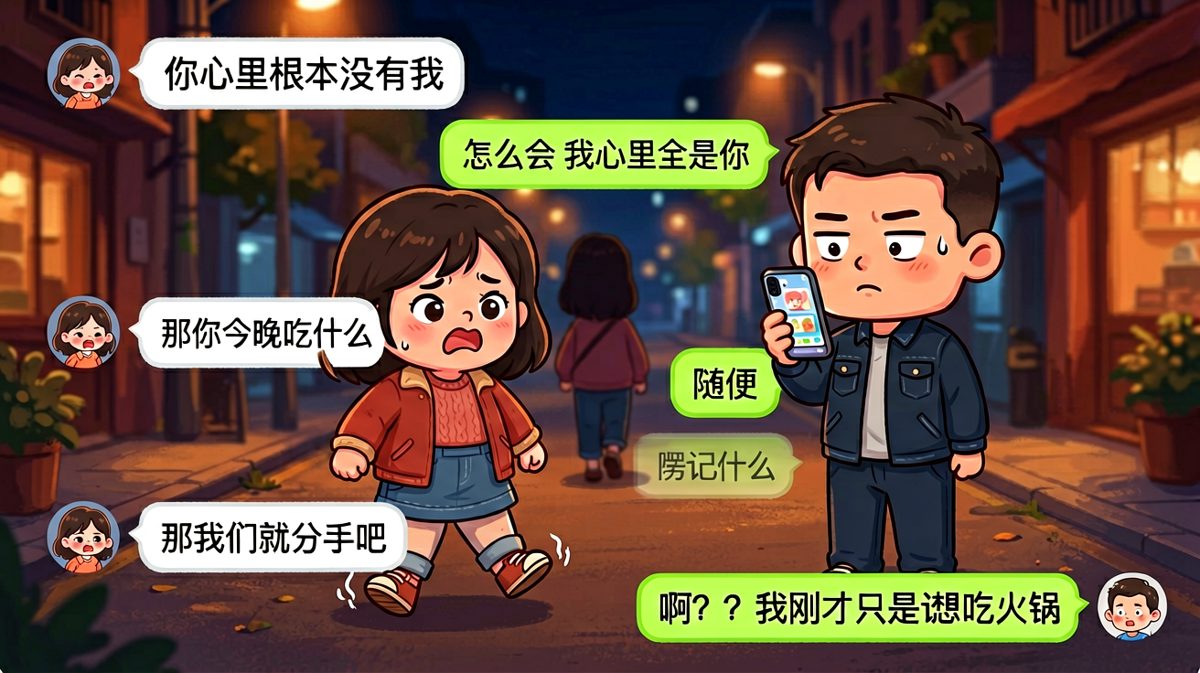 随便也能变成分手导火索