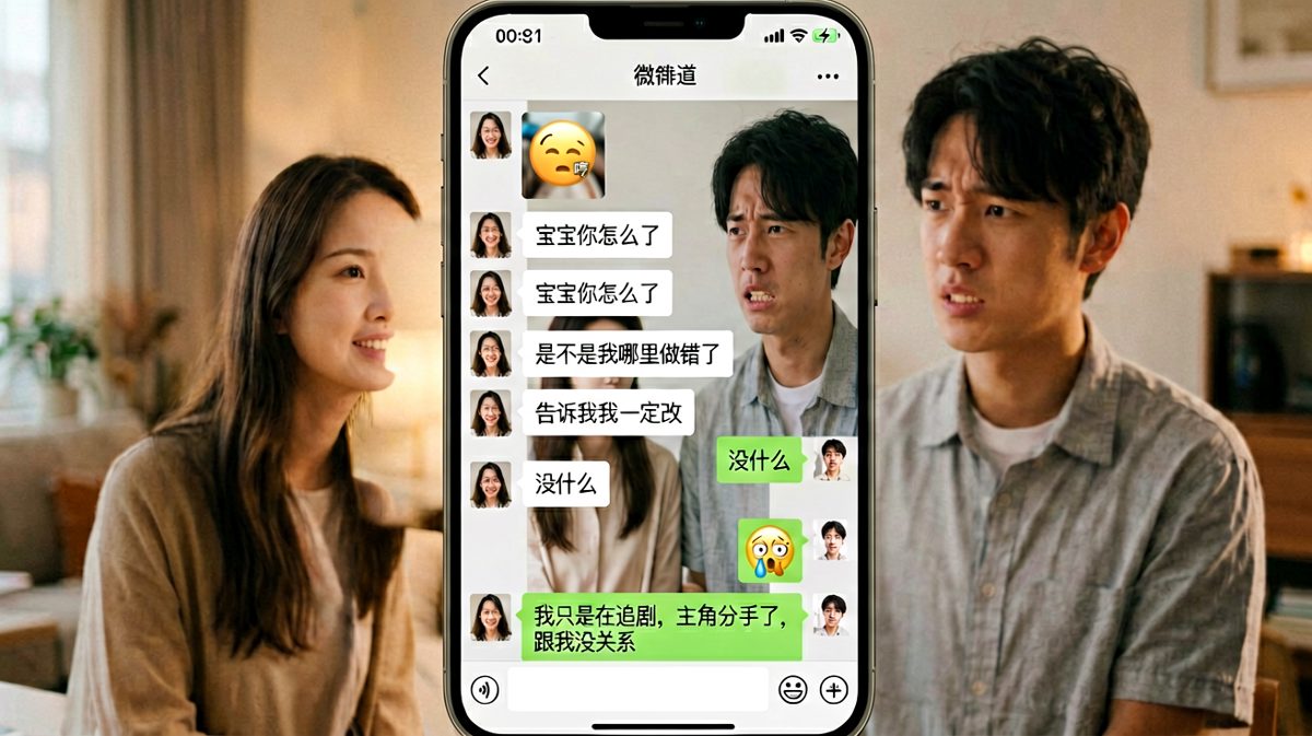 一个'哼'字让男生脑补了一整部苦情剧