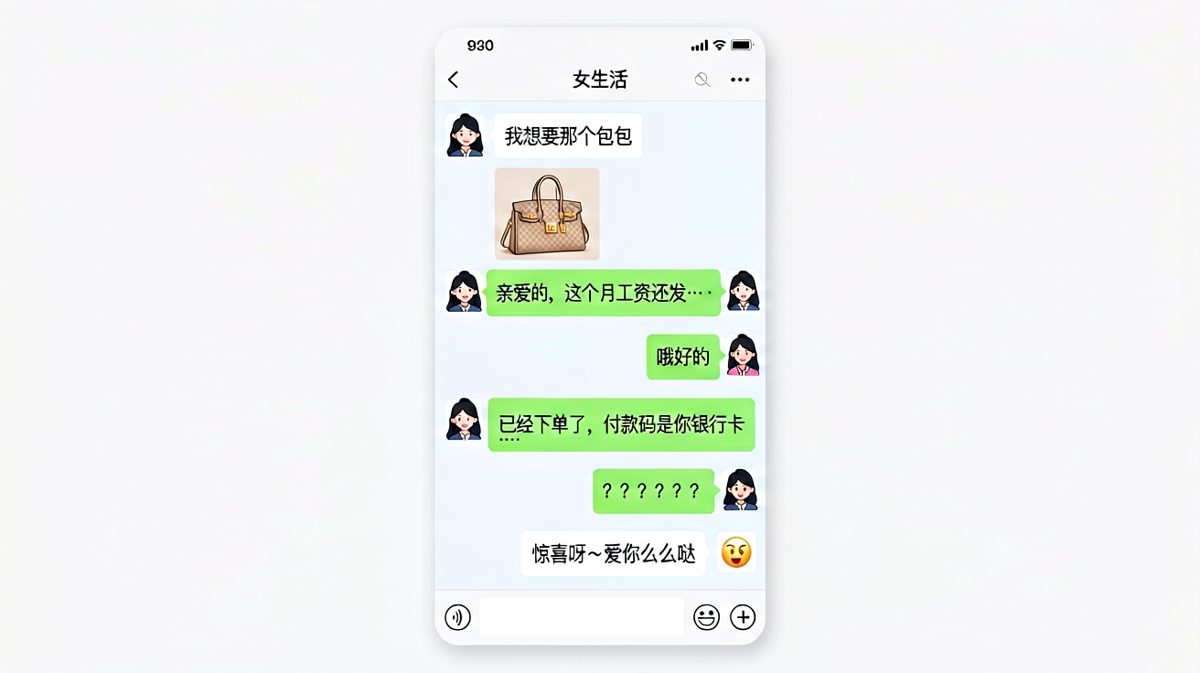 男生还没哭，女生已经下单了