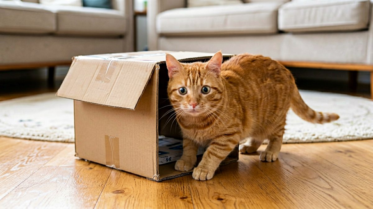 当猫决定做液体，但箱子表示不同意