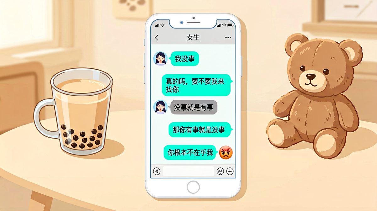 「我没事」=「你有罪」，情侣第一法则：永远不要相信这三个字。