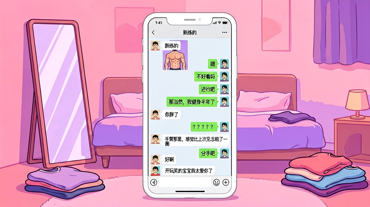 健身半年的成果，毁于一句「你胖了」——男朋友的心碎只需要一瞬间。
