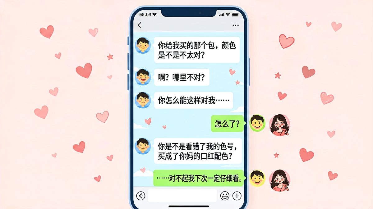 买包买到亲妈色号，直男的终极噩梦。