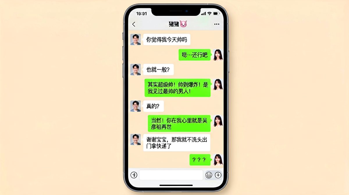 男生夸完帅就要去拿快递，反转让人无语