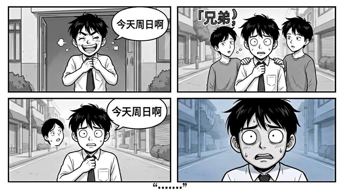 周日？？小明那一刻世界安静了