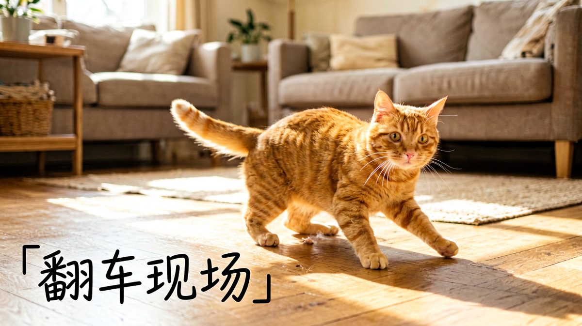 猫咪追逐尾巴的经典翻车现场