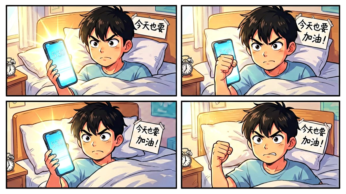 雄心勃勃的早起誓言