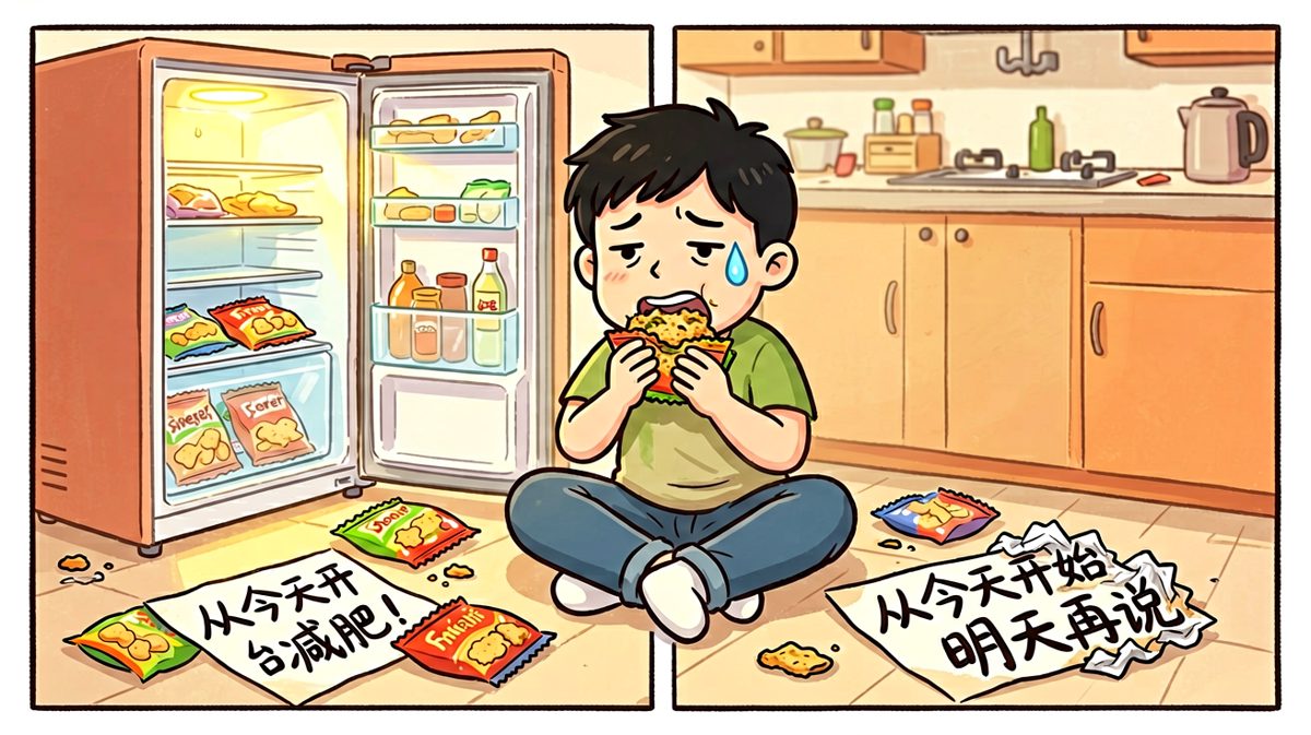 减肥？明天再减吧，先吃饱再说。