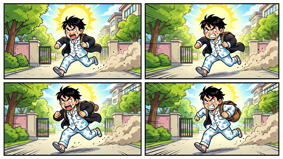 不管了！冲刺！绝对不能再迟到了！