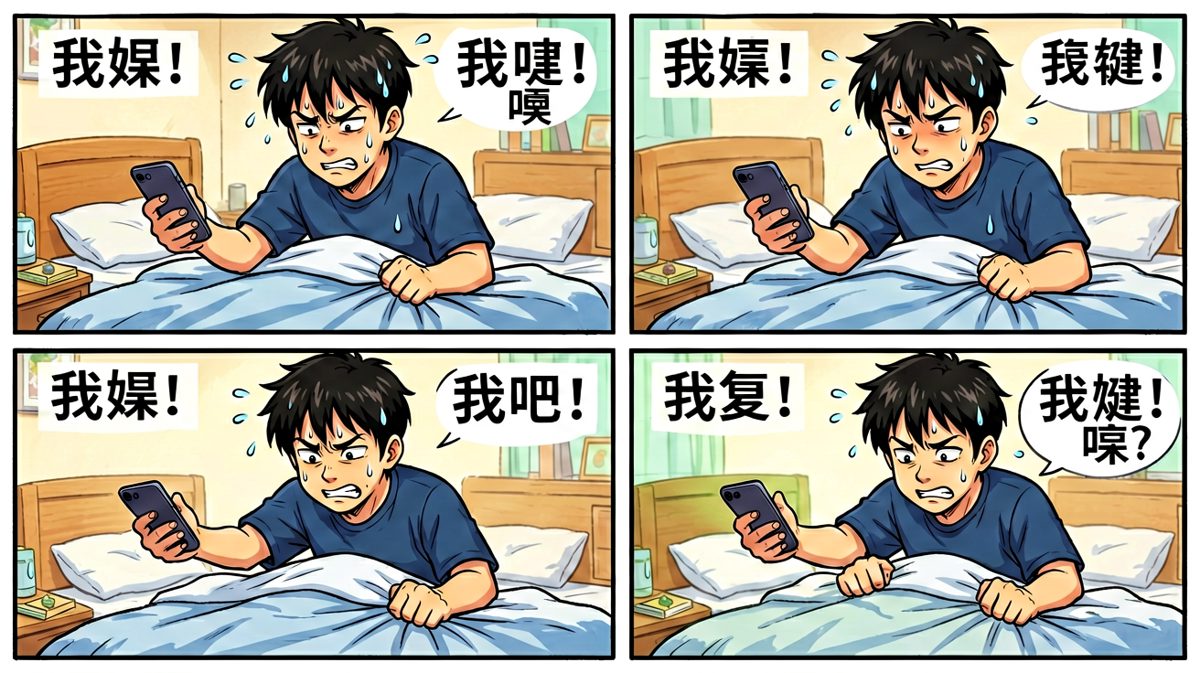 我发誓要起来！……先回条消息就起来。