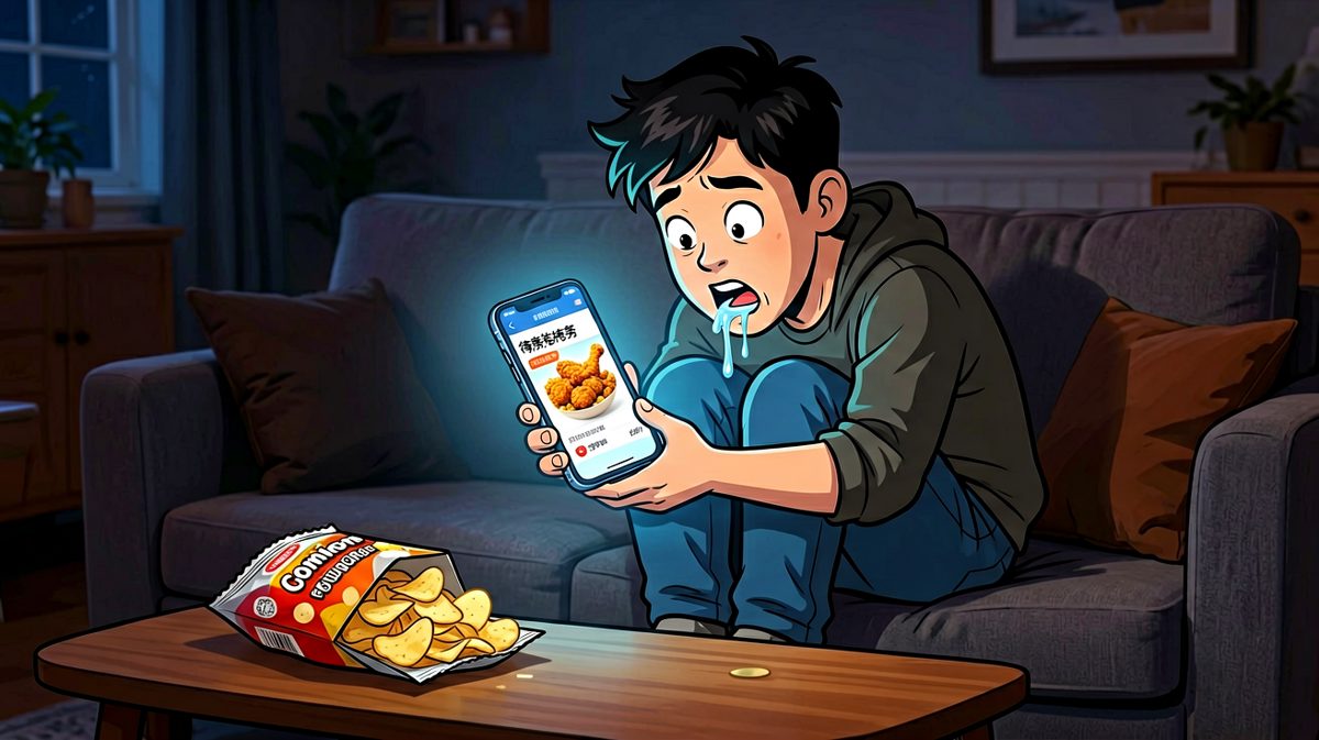 深夜的诱惑来袭，外卖APP成了减肥路上最大的绊脚石。