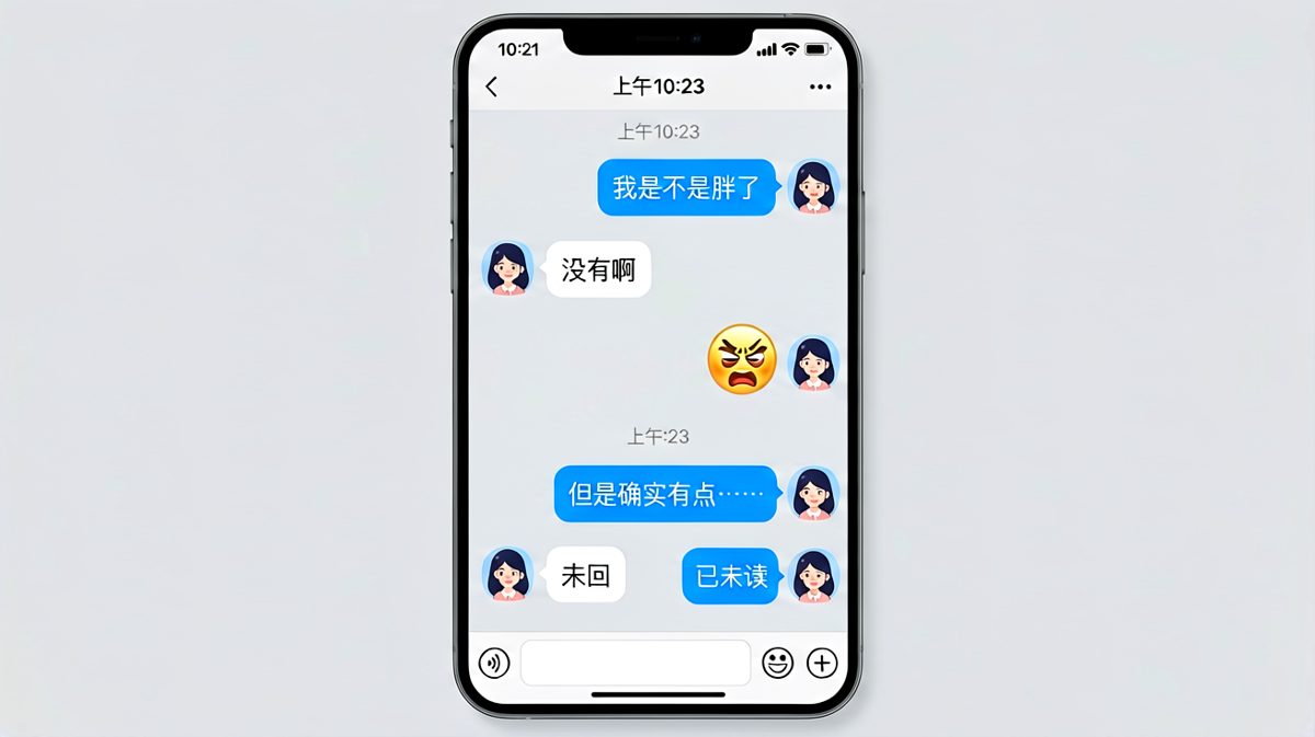男生答'没胖'刚松口气，后半句直接把自己送进火坑。