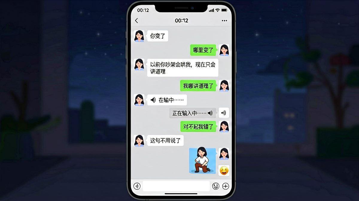 深夜12点的终极对决，男生用60秒输入时间证明了什么叫心累。