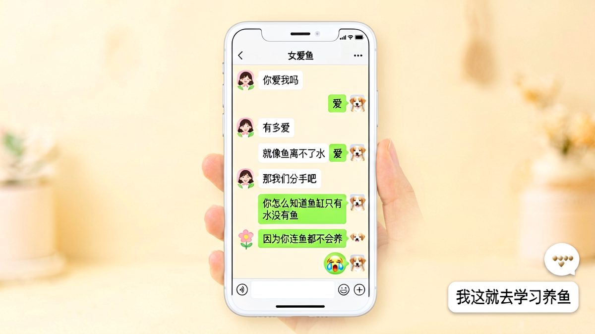 浪漫表白瞬间翻车，男友被迫立flag学养鱼